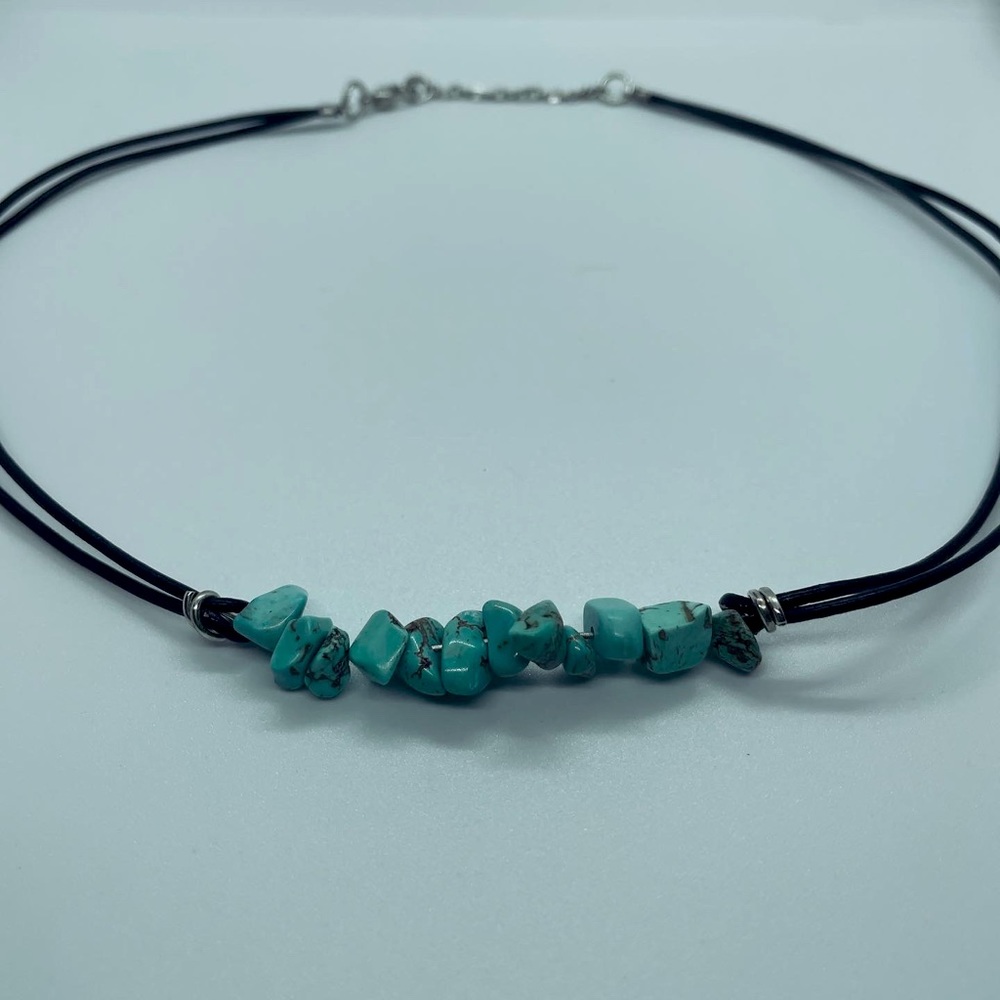 Handmade turquoise choker
